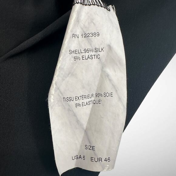 The Row Women's 6 Sleeveless Silk Jumpsuit Solid‎ Black Wide Leg Quiet Luxury - Picture 10 of 12